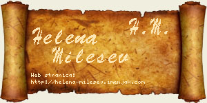 Helena Milešev vizit kartica